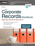 The Corporate Records Handbook + Website: Meetings, Minutes & R