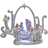 ZYCH Fein Mini Weihnachtskrippe krippenfigurenset Tischdeko Weihnachtsdeko Krippe Figuren Geschenk