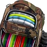 Dynamic Disc Trooper Disc Golf Rucksack | Frisbee Disc Golf Tasche mit 18+ Disc Kapazität | EinführungsDisc Golf Rucksack | Leicht und langlebig (Woodland Camouflage)