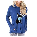 Plain Button Cardigan Women's Long Sleeve V-Neck Knitted Coat Loose Casual Button Down Cardigan Jacket Leisure Autumn Winter Knitwear Outerwear Loose Sitting Knitted Cardigan(Blue, M)