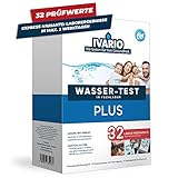 Express-Labor-Wassertest Plus (32 Werte) für Leitungswasser/Trinkwasser, Wasseranalyse im Deutschen Fachlabor/Perfekt geeignet, wenn Sie einen Wassersprudler verwenden w
