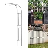 Rosenbogen Halbrund Halbbogen Aus Metall, Breite Robust Wandmontage Wetterfeste Halber Seitenwand-Torbogen Rankhilfe Rankgitter Pergola, Verzinkt Rankhilfen Für Eine Brombeere Und Eine Himb