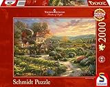 Schmidt Spiele Puzzle 59629 Thomas Kinkade, In den Weinbergen, 2000 Puzzle Teile, b