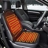 Auto Sitzheizung, beheizbare Sitzauflage 12V fürs Auto zum Nachrüsten mit Temperaturregelfunktion, schnelle, angenehme Wärme, für den Vordersitz von Auto, LKW, SUV