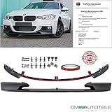 DM Autoteile Frontspoiler Lippe Sport-Performance Schwarz passt für 3er F30 F31 M-Pak