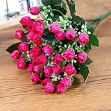 Künstliche Blumen Seide Pfingstrose Künstliche Blumen Blumenstrauß Kleine gefälschte Pfingstrose Blumen Gartenhaus Hochzeit Festival Party Hotel Dekoration Indoor (Color : 02)