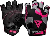 RDX Fitness Handschuhe Damen Frauen, Trainingshandschuhe Gewichtheben Krafttraining, rutschfest Gym Workout Bodybuilding Women Weight Lifting Gloves, Kraftsport Workout, Powerlifting R