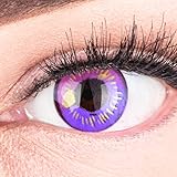 Farbige Lila Kontaktlinsen Anime Violet Circle Lenses Heroes Of Cosplay Stark Deckend Ohne Stärke mit gratis Linsenb