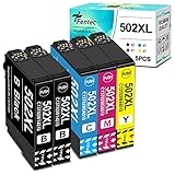 Fentec 502XL Druckerpatronen Ersatz für Epson 502 XL Druckerpatronen, Epson 502 Patronen XL Kompatibel für Epson WF-2860DWF WF-2860 WF-2865DWF WF-2865 XP-5100 XP5100 XP-5105 XP5105 XP-5115 5 Pack