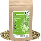 amapodo - Pfefferminztee Bio 100g - Peppermint Tea - Minze getrocknet - Pfefferminz - Spearmint Tee - Pfefferminze - Mentha piperita - kleine Geschenke für Frauen & M