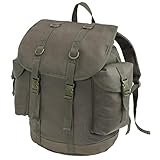 Black Snake Bundeswehr Jäger Rucksack für Damen und Herren Outdoor Wanderrucksack - O