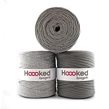 Hoooked Zpagetti Textilgarn 120 m Rolle Wahl (hellgrau)