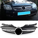 ZCDMNB Auto Front Stoßstange Mesh Raptor Grille Modifizierter Grill Für B-E-N-Z R170 SLK-Klasse 1998 1999 2000 2001 2002 2003 2004, Abs, Autozubehör, 1 Stück/S