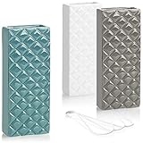 com-four® 3X Luftbefeuchter aus Keramik - Heizkörper-Verdunster zum Befeuchten der Raumluft - Wasserverdunster mit S-Förmigen Haken - Heizungsverdunster mit Diamant-Motiv (3 Stück - Diamant)