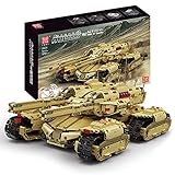 Mould King 20011 Technologie MOC MK-Ⅱ Baustein Tank, dynamische Version des Kriegsserienmodells (Fernbedienung & APP Steuerung R/C) Mammut Panzer Montagesatz, kompatibel mit Lego 59688