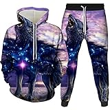 SSBZYES Herren Pullover Sweatshirt Anzug Herren Hoodie Jogginghose Loser Pullover Paar Pullover Zweiteiliger Tier W