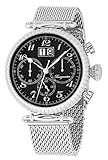 Burgmeister Armbanduhr für Herren mit Analog-Anzeige, Chronograph mit Edelstahl Armband - wasserdichte Herrenarmbanduhr mit zeitlosem, schickem Design - Klassische Uhr für Männer - BMP02-121