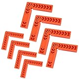 Xiuyer 8pcs Positionierwinkel Holzbearbeitung Plastik 90-Grad-Winkel Holzbearbeitung Quadrat L-Typ Hilfsvorrichtung für Bilderrahmen Boxen Schränke Schubladen (3 Zoll 4 Zoll)