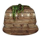 518 Sonnenblende Mütze Girlande Lampen Holzbrett Zaun Grüne Blätter Golf Hüte Freizeit Baseball Mütze Gewaschener Denim Baseball Kappe Für Herren, Damen, G