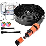 Hangrui Trampolin Sprinkler,15m/49,2 Fuß Trampolin Wassersprinkler Trampolin Spray Wasserpark Garten Sprinkler,Sommer Outdoor Sprinkler Schlauch Wasserspiel Sprinkler fü