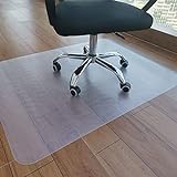 YLKCU Klare Stuhlmatte für Hartböden, Rechteckige Stuhlkissen PVC Bürostuhlmatte für Holzboden, Bodenmatte für Computerstuhl, rutschfeste Stuhlmatten für Home O