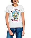 Los Pollos Damen T-Shirt Hermanos Bad Heisenberg Breaking, Farbe:Weiß;Größe:S