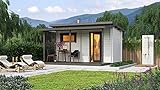 Saunahaus Ture Hochwertiges Saunahaus aus Fichte als Bausatz inkl. Montagematerial Via N