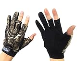 Angelhandschuhe/Jagdhandschuhe mit 3-Finger-Cut, Tarnfarbe, 1