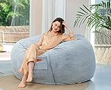 Waschbare langlebige riesige Sitzsack Sofa Sack Stuhl große Liege Abdeckung für Wohnheim Familie Zimmer (kein Füller) Sitzsack Stuhl Abdeckung für Kinder Erw