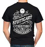 Mein Leben Stuttgart T-Shirt | Freizeit | Hobby | Sport | Sprüche | Fussball | Stadt | Männer | Herren | Fan | M1 FB (XL)