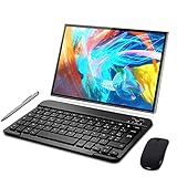 Tablet 10 Zoll 4G, Android 10 Tablet mit Tastatur, GMS-Zertifizierung, 3 GB RAM 32 GB ROM/128 GB Erneuerbares, Quad-Core, 8000 mAh, Dual SIM, 5 MP + 8 MP Kamera, WiFi, Bluetooth, GPS, OTG