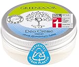 GREENDOOR Deo Creme classic 50ml, vegan, Deocreme ohne Aluminium-Salze, Creme Deodorant natürlich ohne Alkohol Silikone Parabene Tierversuche, Naturkosmetik Aloe Vera, Bio Babassu, Natur C