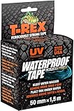 T-Rex 827-00 Waterproof Tape – Wasserdichtes, wetterfestes Reparaturband zum Befestigen und Abdichten – 50mm x 1,5