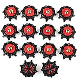 FOLENZU 14PCS Soft Golfschuhe Spikes Turn Quick Twist Ersatz, Golfschuh Spikes Ersatz Metallgewinde, Stollen Fast Twist, Golfschuhstollen Schraubgewinde, Universal Trainingsteile G