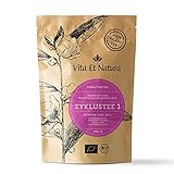 Vita Et Natura® BIO Zyklustee 1 - 100g lose Kräutermischung inspiriert von traditionellen Rezepturen - mit Himbeerblättern - 100% biologisch und naturb