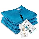 ELEXACLEAN Geschirrtücher Microfaser (3er Set, 68x42 cm, blau) - OEKO-TEX® STANDARD 100 - Geschirrhandtücher, Handtücher Kü
