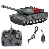 Changor Rc Panzer Spielzeug, Links Rotierend Turm 24.5. * 8.8. * 8 cm 硅胶 ， PP Bewegung Rückwärts zum Kinder Geschenk