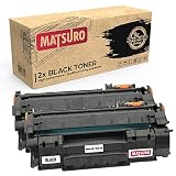 Matsuro Original | Kompatibel Tonerkartusche Ersatz für HP Q5949A 49A 7553A 53A (2 SCHWARZ)