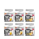 Tassimo Coffee Shop Selections Coffee Bundle - Coffee Shop Chai Latte/Typ Flat White/Typ Toffee-Nut Latte - 6 Packungen (48 Portionen)