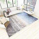 Teppich sitzecke Teppich bodenteppich Grau blau einfacher Farbverlauf Wohnzimmerteppich Innendekorationsaccessoires deko für jugendzimmer mädchen 60x90