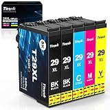 Timink 29 XL Kompatible Tintenpatronen für Epson 29XL für Epson XP-255 XP-235 XP-345 XP-435 XP-245 XP-247 XP-332 XP-342 XP-432 XP-442 XP-445 (BCMY 5 Stück)