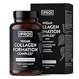 PREMIUM Vegan Collagen Booster - PETA genehmigte Kapseln - Hochwirksame Formel, angereichert mit Vitamin C & E, Zink und Kupfer - Unterstützt die normale Kollagenbildung - Hergestellt von The Pro Co.®