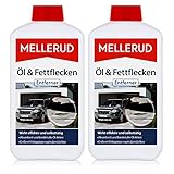 Mellerud Öl & Fettflecken Entferner 500ml - Absorbiert und bindet alle Öl-Arten - Entfernt Fettspritzer nach dem Grillen (2er Pack)