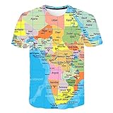 NSBXDWRM 3D Print T Shirt,Unisex Kreative Tier Wolf 3D Grafik Drucken Paar Mode Drucken Kurzarm Pullover Regular Fit T-Shirt Für Männer Frauen Teens,XL