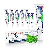 One Drop Only® - 10er Pack 25ml Zahncreme Konzentrat + 2 x 25ml Zahnpasta Konzentrat ON TOP/konzentrierte & medizinische Zahnpasta in kleinen Tuben zur medizinischen Mundhygiene/Reise Z