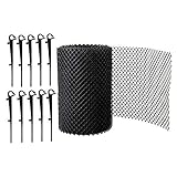 MagiDeal 2X Dachrinnenschutz Mesh Black Cover Schuttschutz Stop Leaf Blocks mit Hak