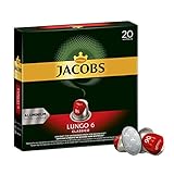 Jacobs Kaffeekapseln Lungo Classico, Intensität 6 von 12, 20 Nespresso®* kompatible Kapseln, 10 x 20 Getränk