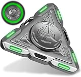 Leuchtendes Tri Fidget Spinner Space UFO, im Dunkeln leuchtendes Spinnspielzeug Sensorisches Gerät Fingerhandspinner Metall -Seel-Lager, bestes Geschenk begünstigt Preise für Kinder Erw