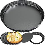 tellaLuna Tarteform und Quiche-Pfanne – Antihaft-Tart-Pfannen mit abnehmbarem Boden zum Backen von Kuchen, Torten, Q