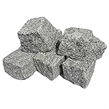 AUPROTEC Granit Pflastersteine Naturstein 9/11 grau DIN EN 1342: 50 Steine (ca. 0,5 m²)